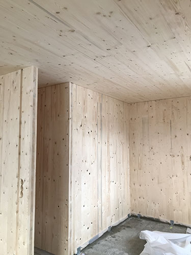 Holzhaus: Eindrücke aus der Bauphase